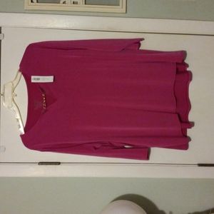 Chico's 3/4 sleeve polyester/spandex top